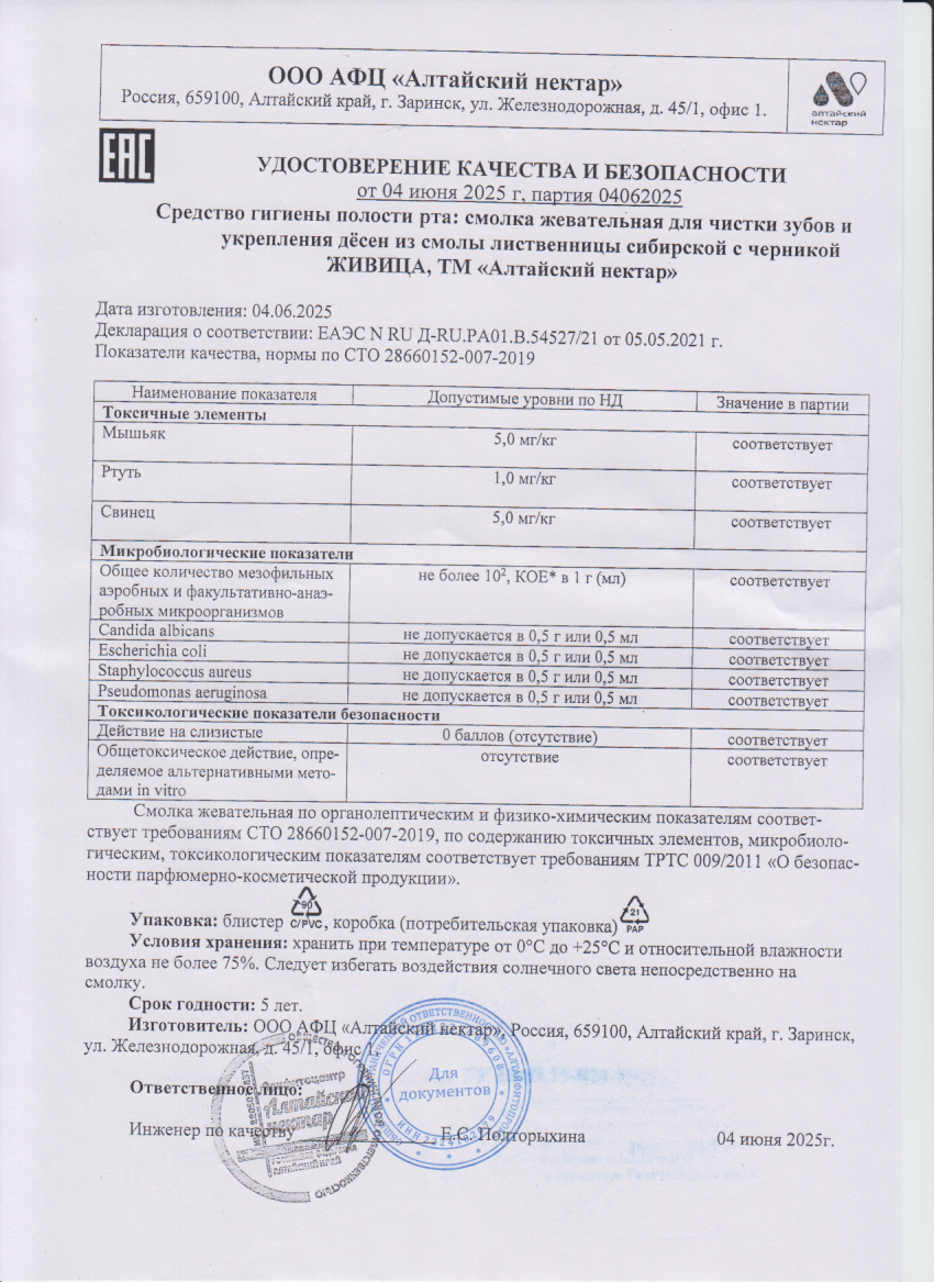 Паспорт №062025